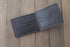 black leather bifold wallet